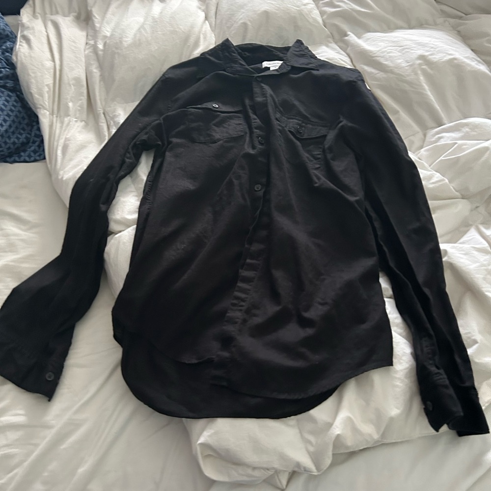 Calvin Klein Black Casual Button Down Shirt